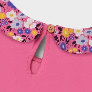 NAME IT Jerseykleid Kurzarm In Sangria Sunset 8