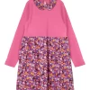 NAME IT Jerseykleid Kurzarm In Sangria Sunset 16