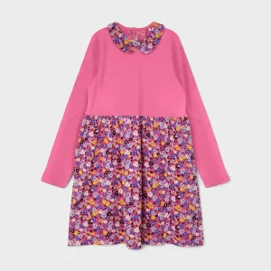 NAME IT Jerseykleid Kurzarm In Sangria Sunset 10