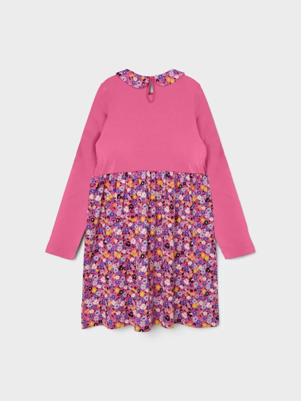 NAME IT Jerseykleid Kurzarm In Sangria Sunset 5