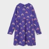 NAME IT Kinder Print Kleid Für Mädchen Freizeit Langarm Dress NKFODNIA In Rosa-2 13