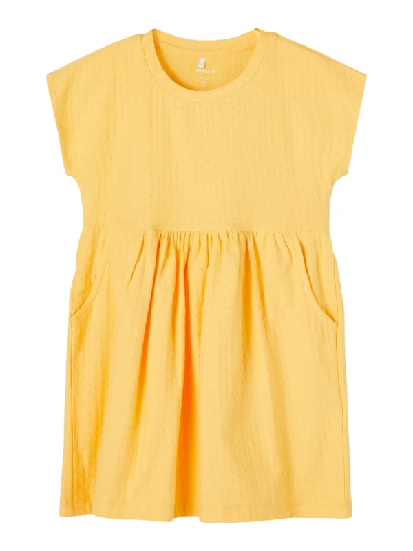 NAME IT Kleid – Kurzarm Sunset Gold 1