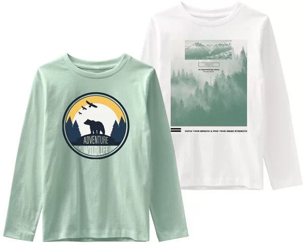 NAME IT Langarmshirt NKMVAGNO Doppelpack 1
