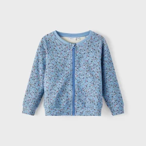 NAME IT Strickjacke. Langarm. Rundhals Blau 10