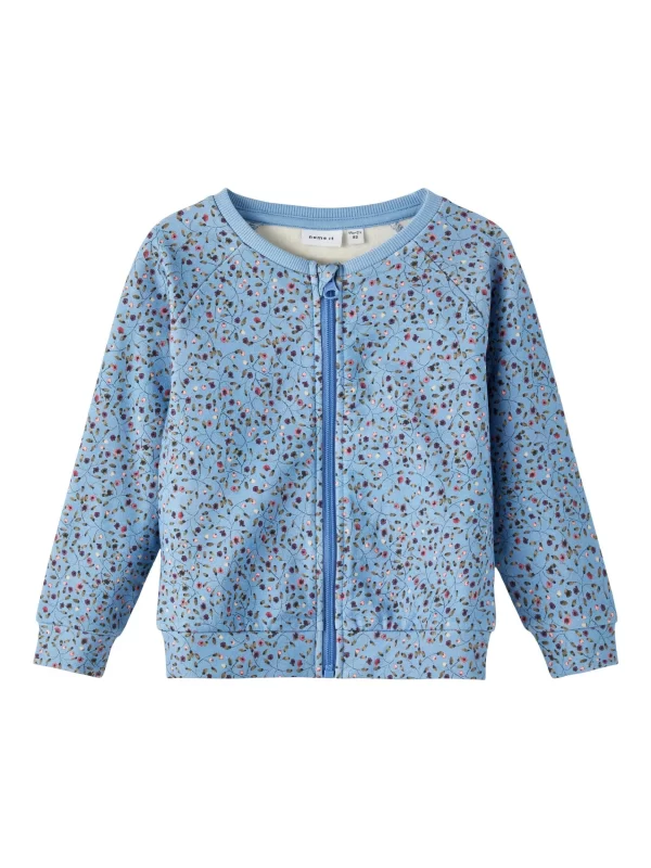 NAME IT Strickjacke. Langarm. Rundhals Blau 1