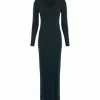 HALLHUBER Maxi-Strickkleid Im Merinowolle-Mix Petrol 19