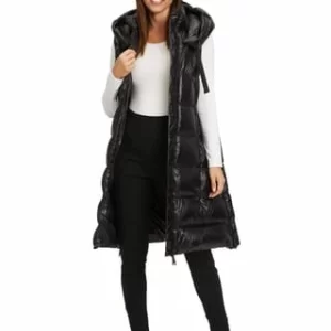 BETTY BARCLAY Daunenweste Mit Kapuze Schwarz 19