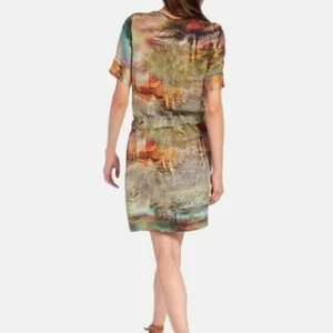 Peter Hahn Kleid Dress Orange/ Multicolor 14