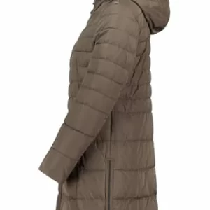 AMBER & JUNE Winterjacke Kunstdaune Khaki Braun 21