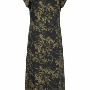 ANNA AURA Leinenkleid Linen Schwarz/ Oliv 8