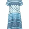 GREEN COTTON® Jerseykleid Dress Blau/ Multicolor 17