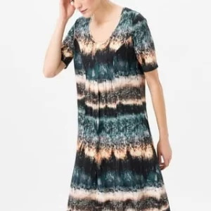 GREEN COTTON® Jerseykleid Cotton Blau/ Natur/ Multicolor 9
