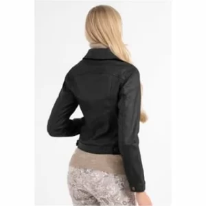 RECOVER Pants Lederimitatjacke Damen Jacke In Lederoptik SCHWARZ 15