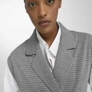 WALL LONDON Sweatblazer Mit überschnittener Schulter GRAU/ SCHWARZ 21