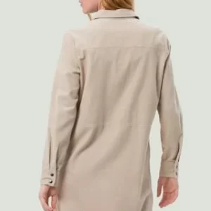 Zero Blusenkleid, Druckknopfleiste, Hemdkragen, Für Damen 7400 LIGHT SAND 12