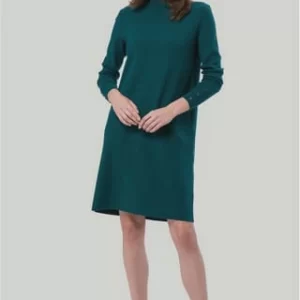 Zero Strickkleid, Stehkragen, Zierknöpfe, Für Damen 5025 DARK SEA 9