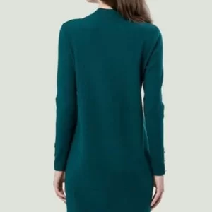 Zero Strickkleid, Stehkragen, Zierknöpfe, Für Damen 5025 DARK SEA 11