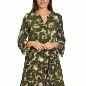 Cartoon 15967242_Kleid Ku, 7854 TAUPE/GREEN, 34 7854 TAUPE/ GREEN 15