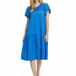 Cartoon Sommerkleid Unifarben Victoria Blue 15