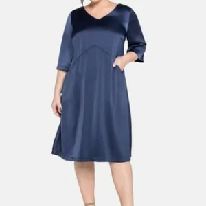 Sheego Cocktailkleid Dunkelblau 8