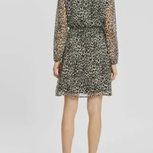 ONLY® Kleid, Allover-Print, Bindegürtel, Für Damen PUMICE 21