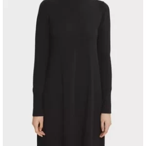 ESPRIT Collection Kleid, Strick, Stehkragen, Knielang, Uni, Für Damen E001 BLACK 8