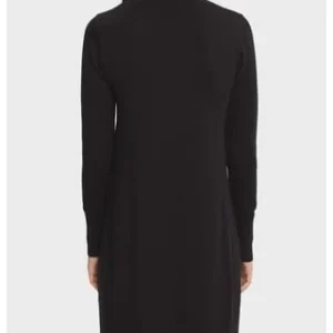 ESPRIT Collection Kleid, Strick, Stehkragen, Knielang, Uni, Für Damen E001 BLACK 10