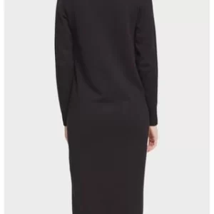 ESPRIT Strickkleid, Turn Down-Kragen, Für Damen E001 BLACK 20