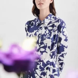 Seidensticker Kleid Schwarze Rose Mittelblau 16