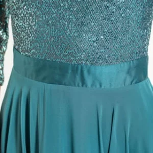 SWING Abendkleid, Midi-Länge, 3/4-Ärmel, Für Damen 530 GRÜN 16