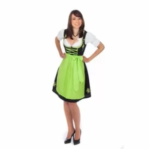 Edelnice Mini Dirndl 3-teilig Schwarz, Grün 8